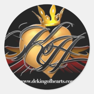Etiqueta do logotipo King of Hearts