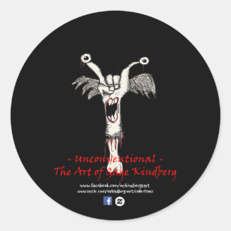 Etiqueta do logotipo "Não convencional" em Preto M