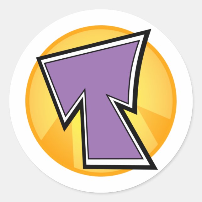 Etiqueta do logotipo T (Frente)