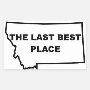 Etiqueta do lugar de Montana última melhor
