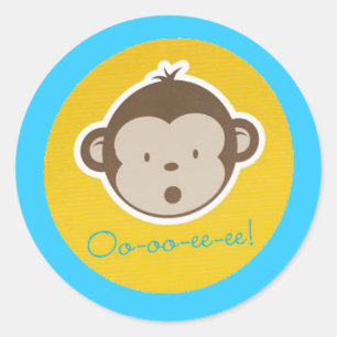 Etiqueta do macaco da modificação