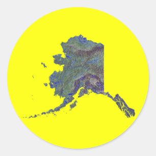 Etiqueta do mapa de Alaska