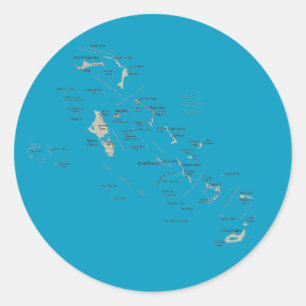 Etiqueta do mapa de Bahamas