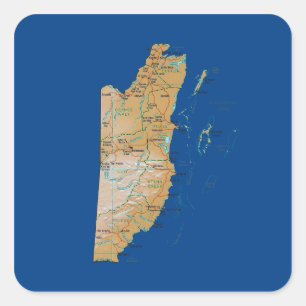 Etiqueta do mapa de Belize