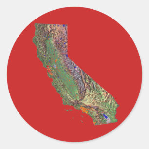 Etiqueta do mapa de Califórnia