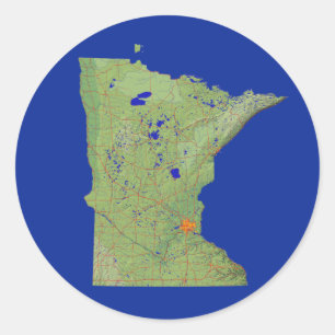 Etiqueta do mapa de Minnesota