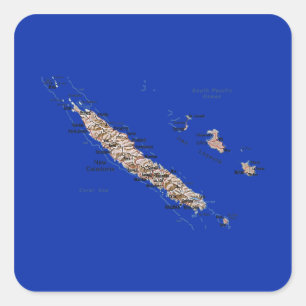 Etiqueta do mapa de Nova Caledônia