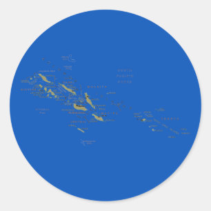 Etiqueta do mapa de Solomon Island