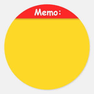 Etiqueta do memorando (grande)