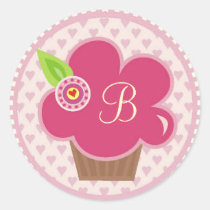 ETIQUETA DO MONOGRAMA CUPPYCAKE CUTIE