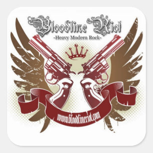 Etiqueta do motim do Bloodline - quadrado