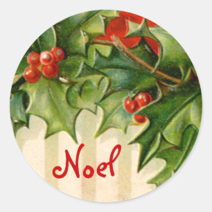 Etiqueta do Natal de Noel do Victorian