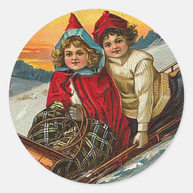 Etiqueta do Natal do Victorian (Frente)
