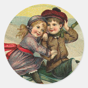Etiqueta do Natal do Victorian
