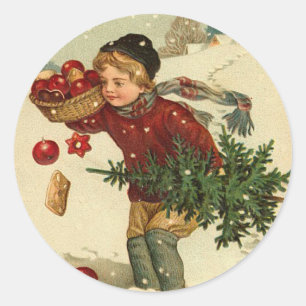 Etiqueta do Natal do Victorian