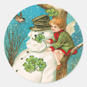 Etiqueta do natal vintage