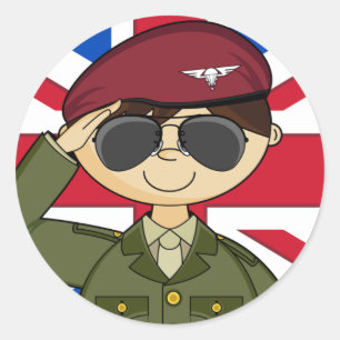 Etiqueta do oficial de exército britânico
