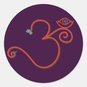 Etiqueta do OM da alegria