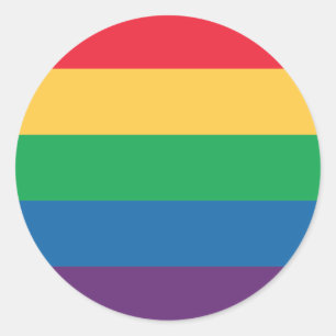 Etiqueta do orgulho da bandeira do arco-íris