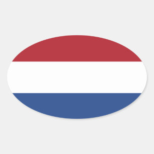 Etiqueta do Oval da bandeira de Netherlands*