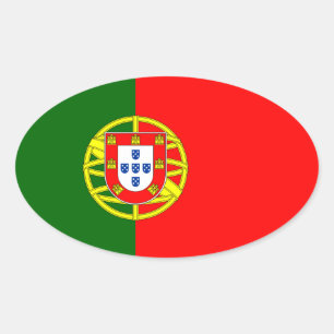 Etiqueta do Oval da bandeira de Portugal*