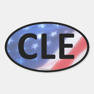 Etiqueta do Oval de CLE