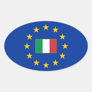 Etiqueta do Oval de Italia da União Europeia