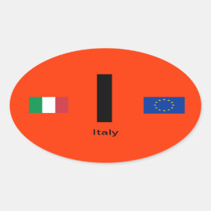 Etiqueta do Oval do Euro--Estilo de Italia