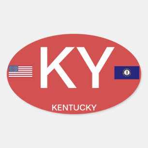Etiqueta do Oval do Euro--estilo de Kentucky*
