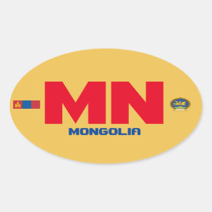 Etiqueta do Oval do Euro--Estilo de Mongolia*
