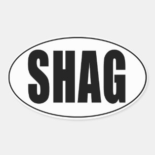 Etiqueta do Oval do país do Shag euro-