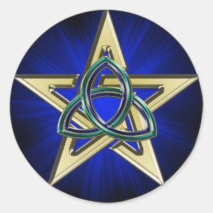 Etiqueta do Pentagram de Triquetra