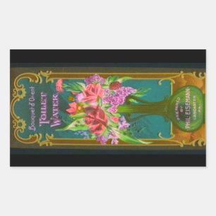 Etiqueta do perfume floral do Victorian