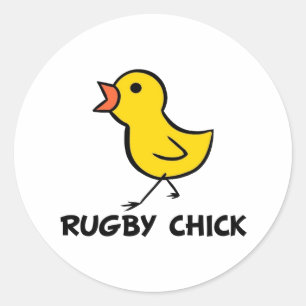Etiqueta do pintinho do rugby