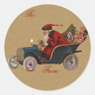 Etiqueta do presente de Chistmas do vintage