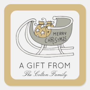 Etiqueta do presente de Natal para Papais noeis