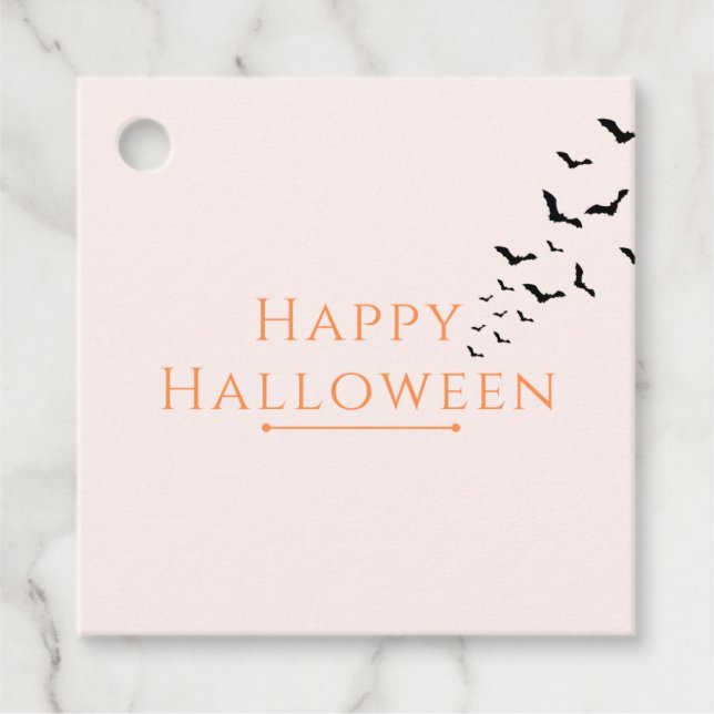 Etiqueta do presente do Dia das Bruxas, Etiqueta d (Frente)