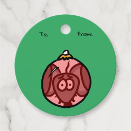 Etiqueta do presente do enfeites de natal (com Mik