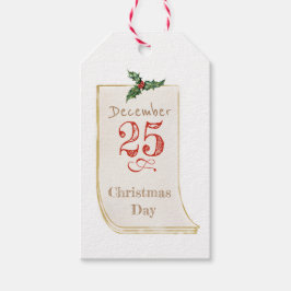 Etiqueta do presente no dia de Natal