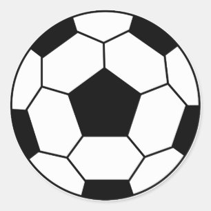 Etiqueta do preto da bola de futebol