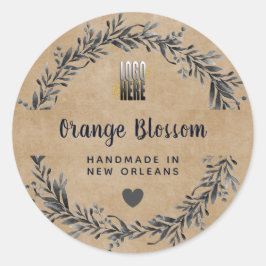 Etiqueta do produto Rótulo Rustic Logo Soy Candle 