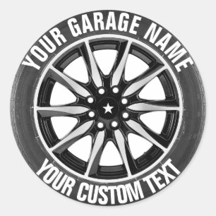 Etiqueta do proprietário do reparo da garagem ou