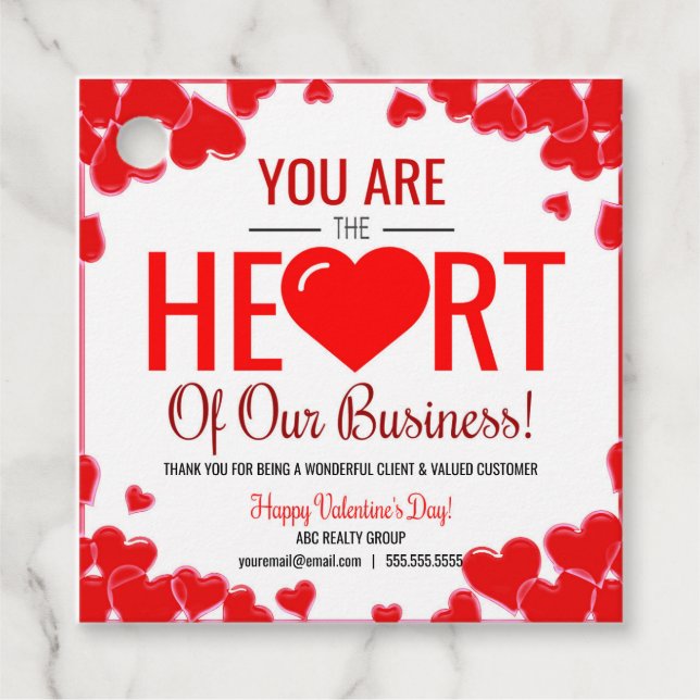 Etiqueta do Realetor de namorados (Frente)