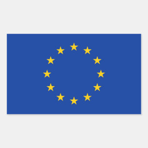 Etiqueta do retângulo com a bandeira da União