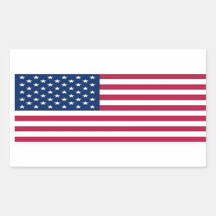 Etiqueta do retângulo com a bandeira dos EUA