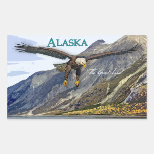 Etiqueta do retângulo de Alaska