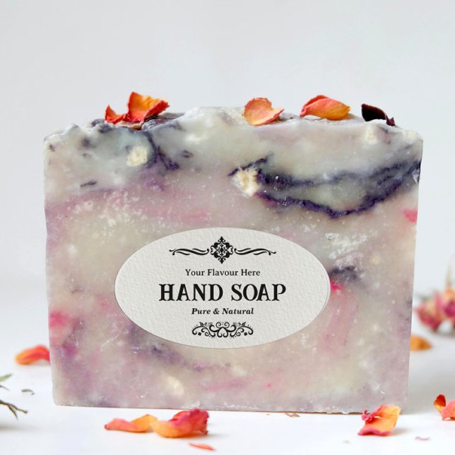 Etiqueta do rótulo da embalagem de sabão (Criador carregado)