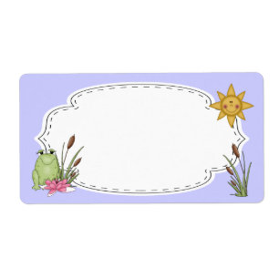 Etiqueta do sapo e dos Cattails