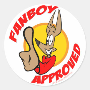 Etiqueta do selo da aprovação do Fanboy