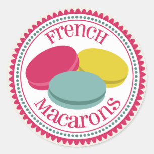 Etiqueta do selo do envelope de Macarons do